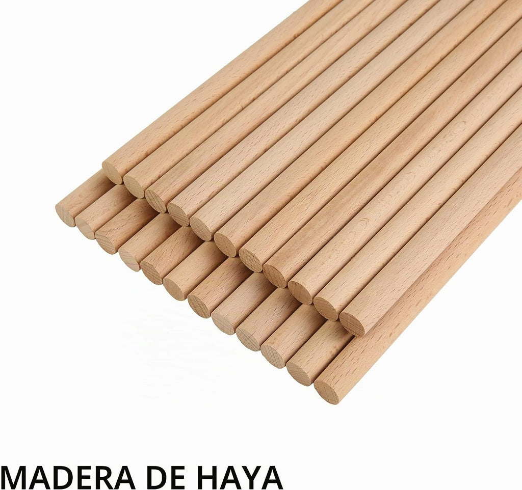 60 unidades de palos de ritmo para niños a granel, palos Lummi de música de madera
