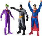 DC Comics - Juego de figuras de acción de Batman, Superman & The Joker, paquete