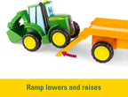TOMY John Deere Farmin' Friends Hauling Set - Luces y sonidos