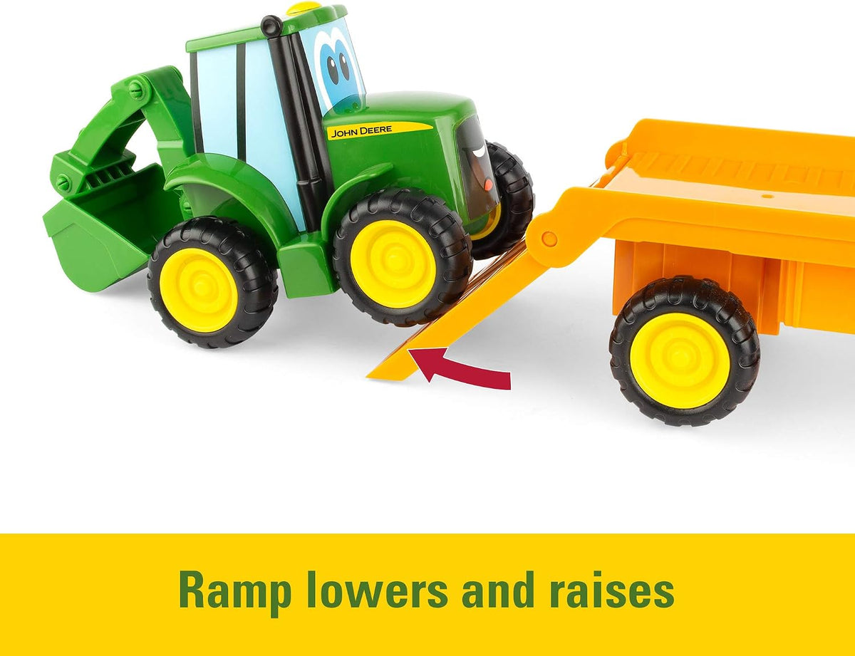 TOMY John Deere Farmin' Friends Hauling Set - Luces y sonidos