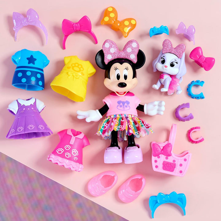 Disney Junior Minnie Mouse Set de Moda y Glamour para Mascotas con...