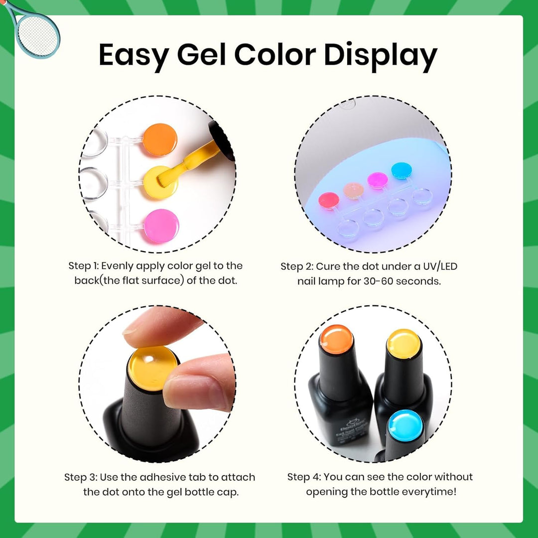 beetles Gel Polish Juego de 20 esmaltes de uñas de gel de color ros...