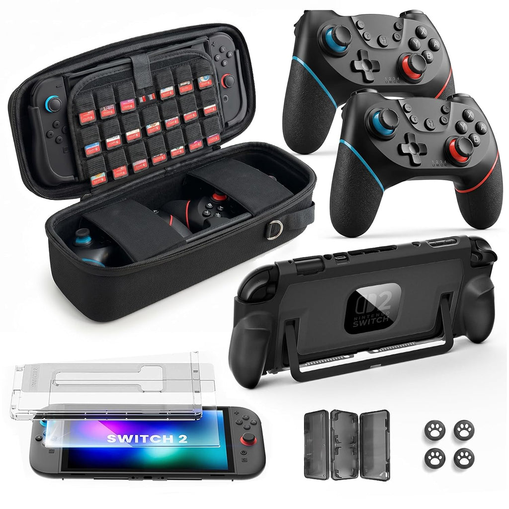 Paquete de accesorios Pro Controllers (2 unidades) para Nintendo Switch 2, 11 en 1