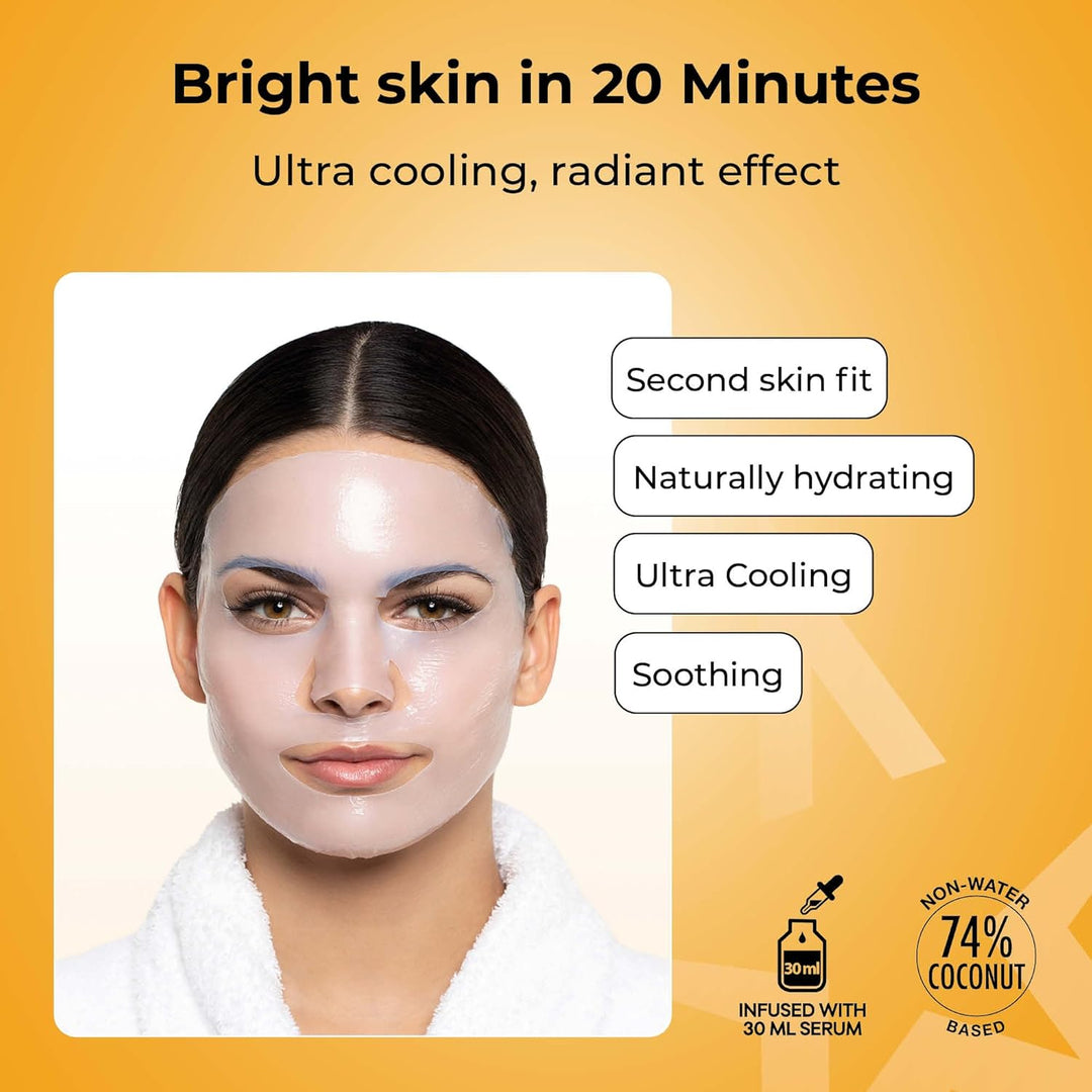 STARSKIN After Party - Mascarilla iluminadora de biocelulosa para t...