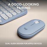 Logitech Pebble 2 Combo para Mac, Teclado y Mouse Inalámbricos, Del...