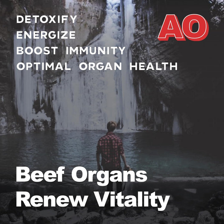 Ancient Origins Suplemento de órganos de carne de res alimentados c...