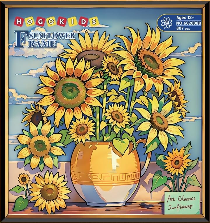 HOGOKIDS Juego de construcción de flores y girasoles con