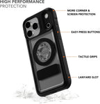 Rokform iPhone 17 Pro Max Crystal + soporte de carga magnético