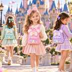 Luvbagg Linda mochila con inicial para niñas, mini bolsa de viaje para