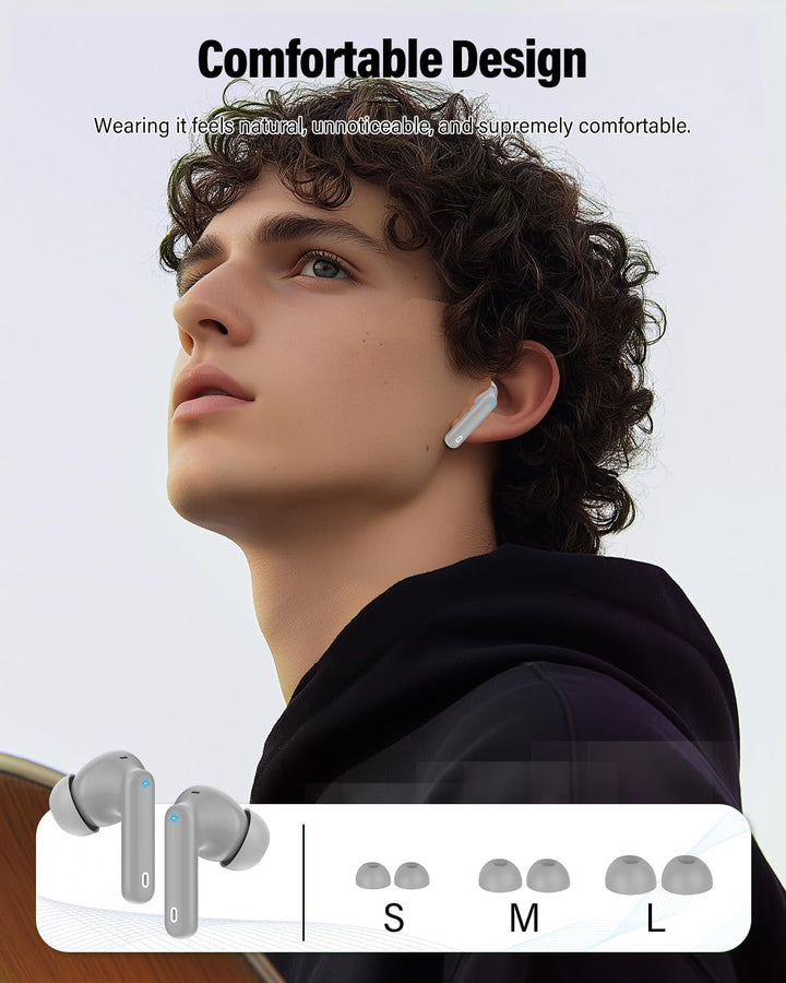 Btootos Auriculares inalámbricos, Bluetooth 5.4, estéreo de bajos,...