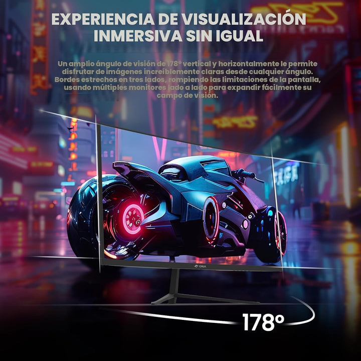 CRUA Monitor curvo para juegos FHD 1080P 200Hz de 24 pulgadas, Free...