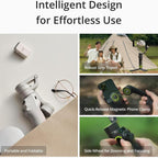 DJI Osmo Mobile 6 - Estabilizador de cardán para teléfono inteligente, cardán de 3 ejes, barra de extensión integrada, portátil y plegable, cardán Android y iPhone con ShotGuides, estabilizador de vlogging, video de YouTube TikTok
