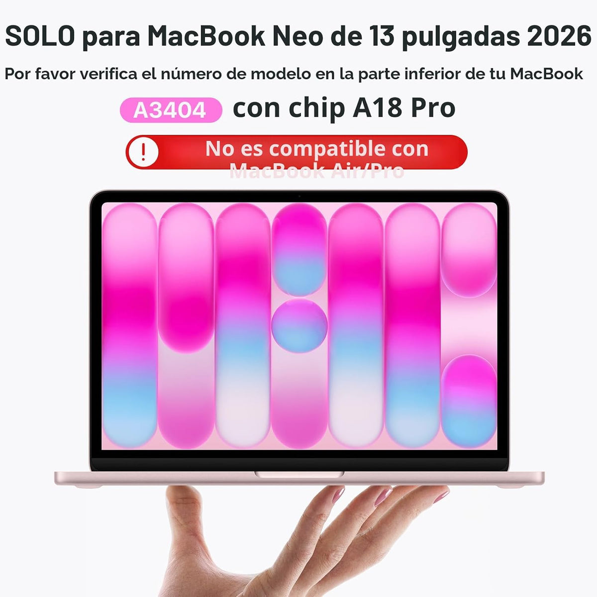 Soonjet Invisible Armor - Funda para MacBook Neo de 13 pulgadas 202...