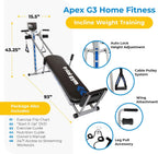 Total Gym APEX G3 Home Gym, 8 niveles de resistencia, más de 70 ejercicios