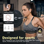 HAOYUYAN Auriculares inalámbricos, auriculares Bluetooth deportivos...