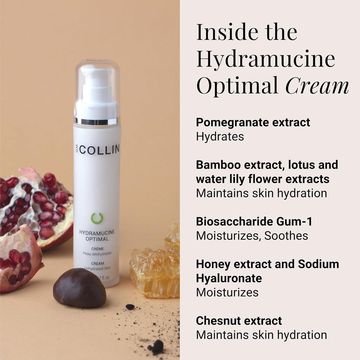 GM COLLIN Colección Hydramucine - Niebla, leche limpiadora