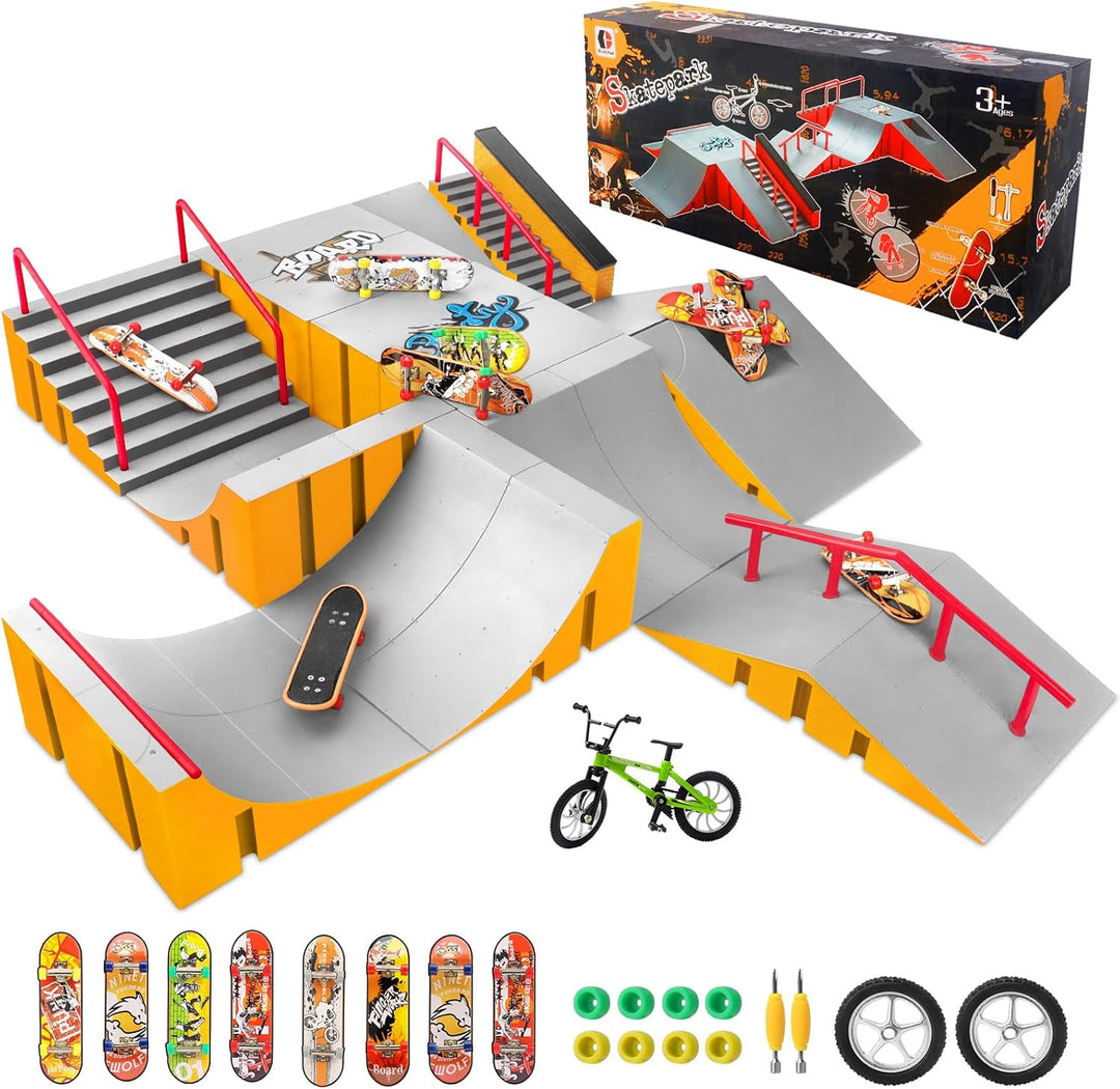 Juegos de parque de patineta de dedo CS COSDDI, juguetes de patinet...
