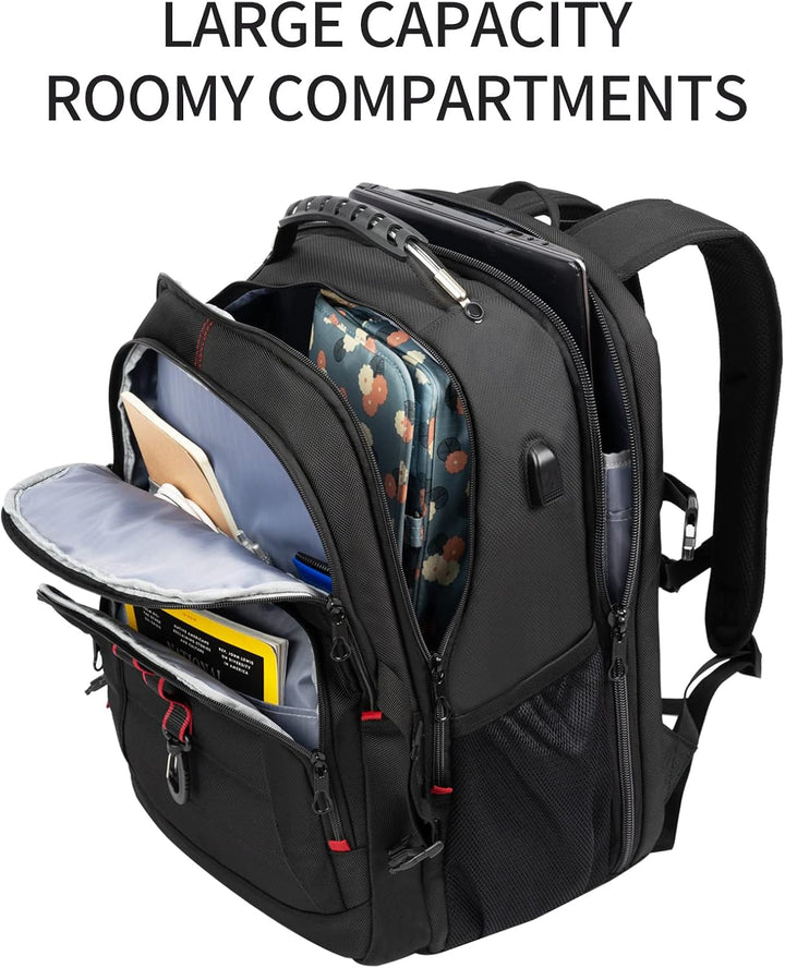 KROSER Mochila de viaje para laptop de 18.4 pulgadas XXXL Mochila p...