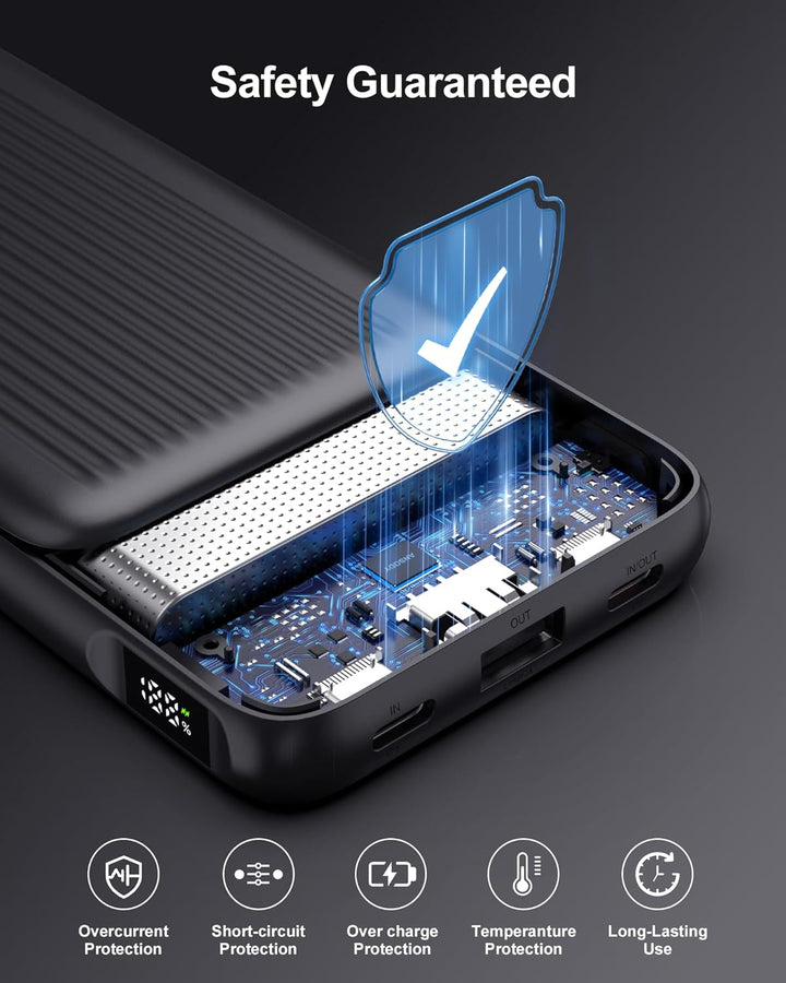 Ansody Paquete de 2 cargadores portátiles, 10000mAh 22.5W compacto...