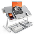 SAIJI Bandeja para Laptop para Cama - Mesa de Regazo Ajustable para Sofá (Gris)