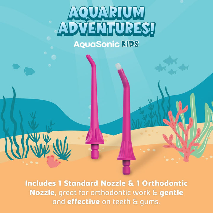 AquaSonic Hilo Dental de Agua para Niños de 6+ Años | Boquilla Está...
