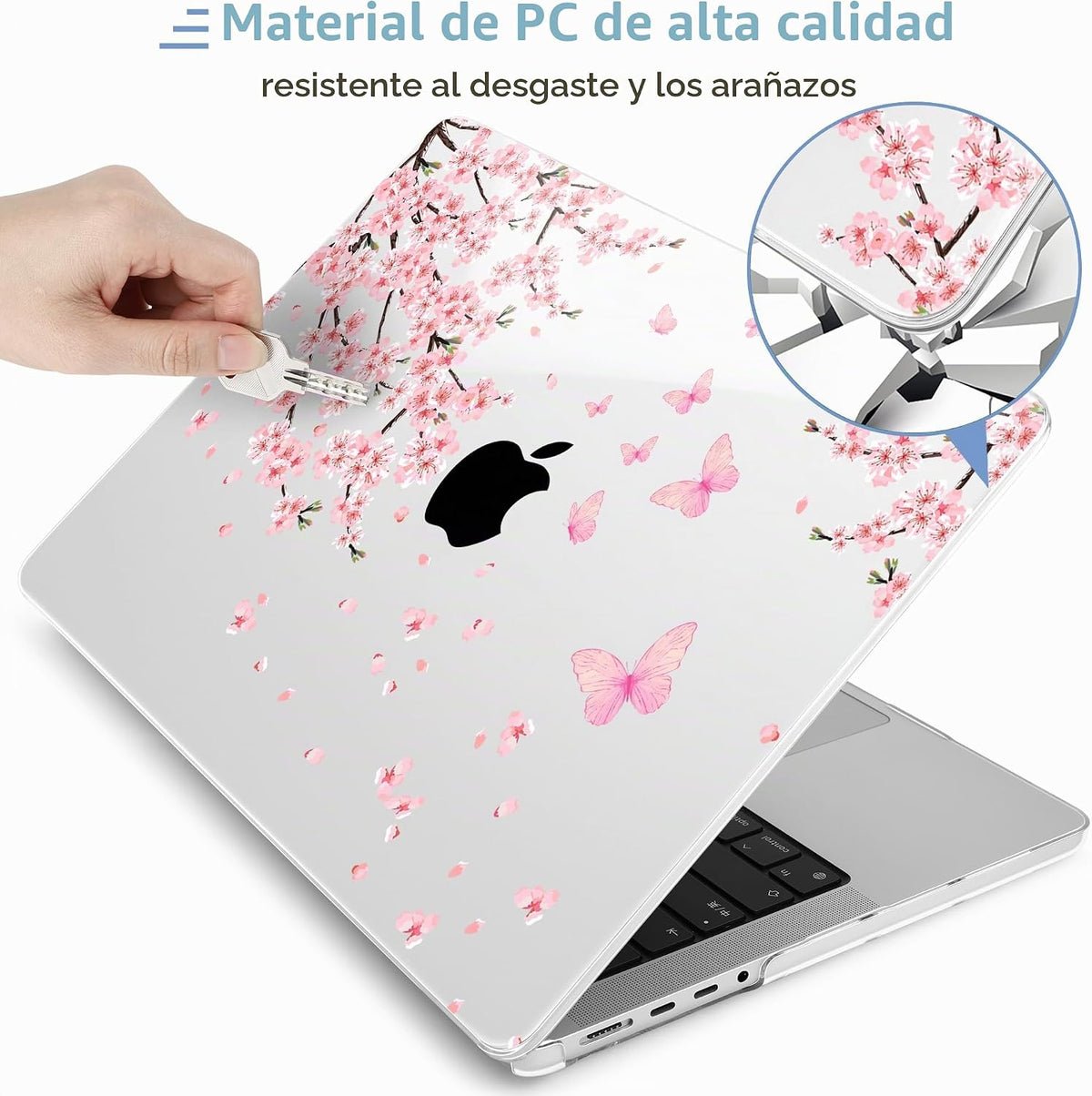 MEEgoodo Funda compatible con MacBook Pro de 14 pulgadas (M5\/M4\/M...