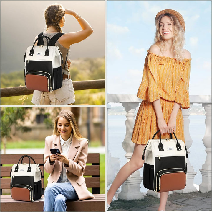 ETRONIK - Mochila de almuerzo, mochila para portátil de 17.3 pulgad...