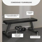 Finer Form Essential Flat Weight Bench para Home Gym, 1,000 lb Capacity