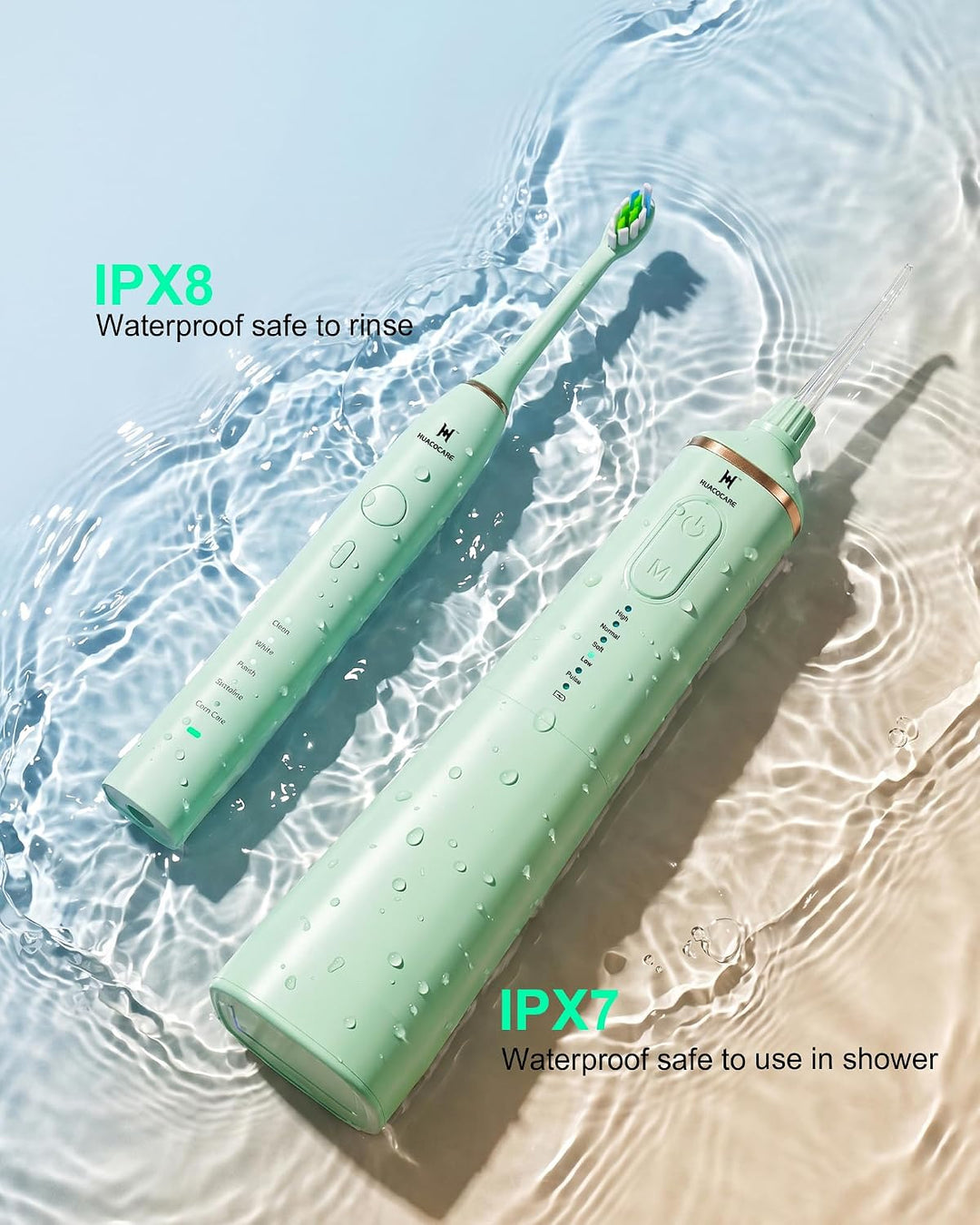 Kit de cuidado dental profesional mejorado: irrigador dental de 5 m...