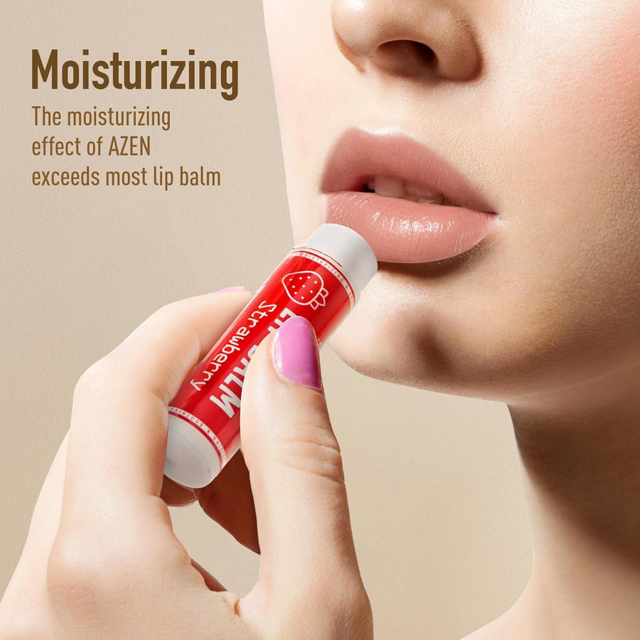AZEN Paquete de 120 bálsamos labiales, bálsamo labial natural a gra...