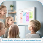 Calendario digital de 15.6 pulgadas, pantalla táctil de pared, calendario electrónico de 32 GB + planificador familiar inteligente, montaje en pared y escritorio, regalos para mujeres y hombres, regalos para mamá y papá