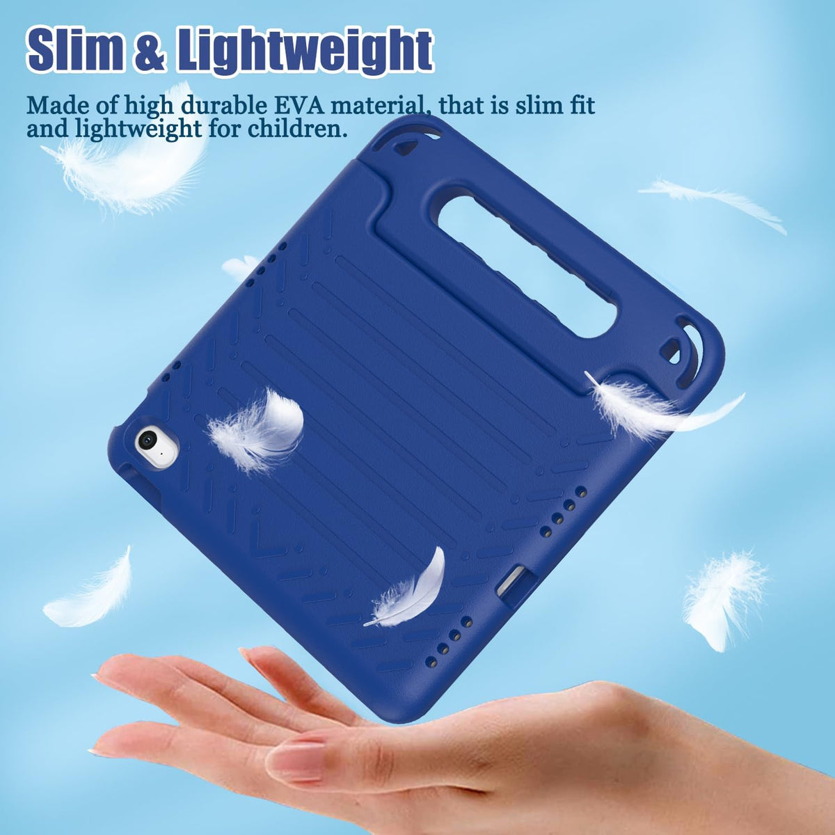 Funda infantil para iPad (A16) de 11ª generación de 11 pulgadas 2025, iPad de 10.9 pulgadas 2022 con protector de pantalla integrado, duradero, a prueba de golpes, ligera, con mango para i Pad
