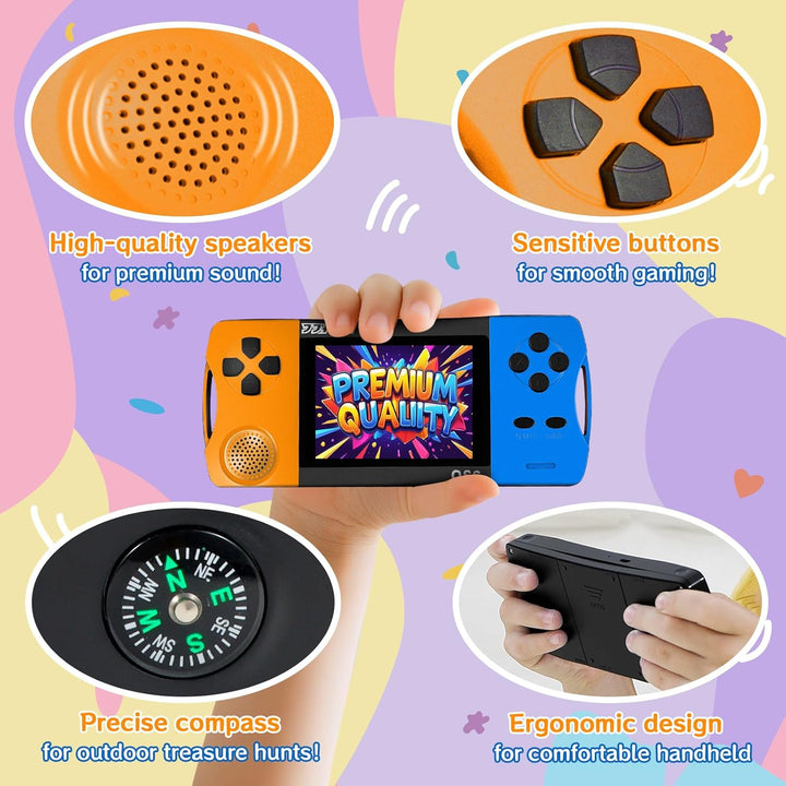 Juegos de mano de 16 bits para niños con pantalla grande IPS de 3.5...