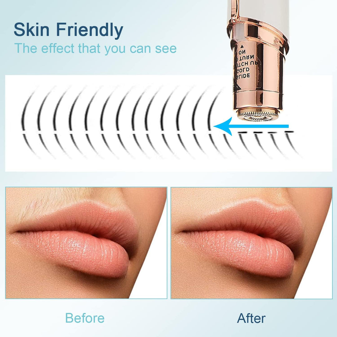 Depilación facial para mujeres, afeitadora facial para damas para l...