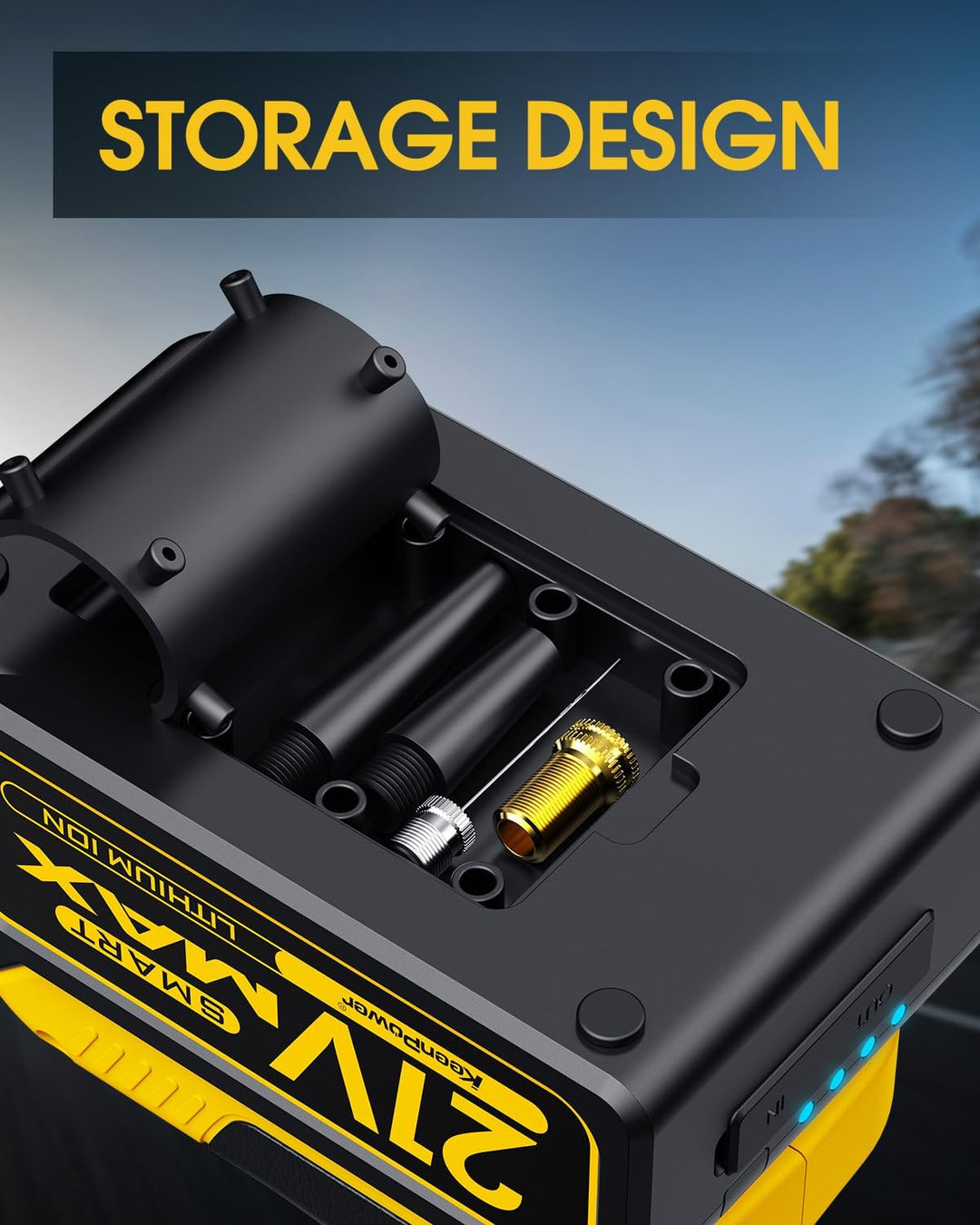 KeenPower Inflador de Neumáticos Sin Cables Compresor de Aire Portá...