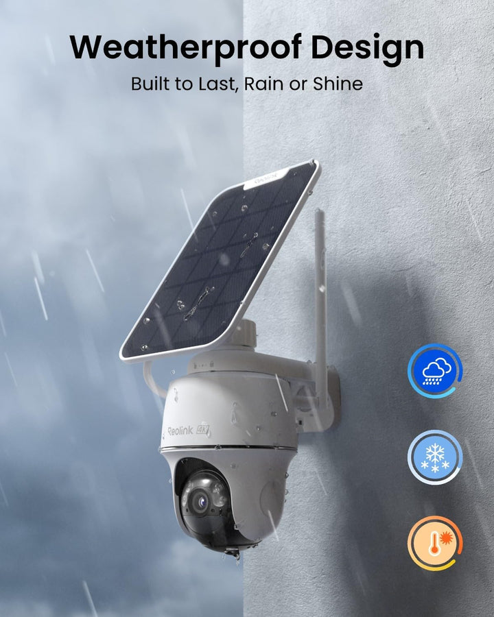 REOLINK Cámaras de seguridad solar 4K inalámbricas para exteriores,...