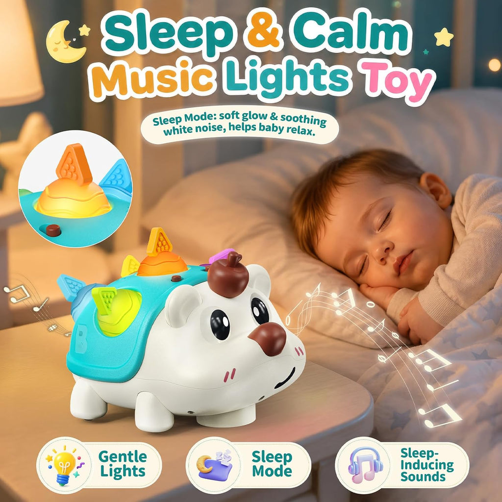 Juguetes para bebés y niños pequeños erizo, juguetes en movimiento con