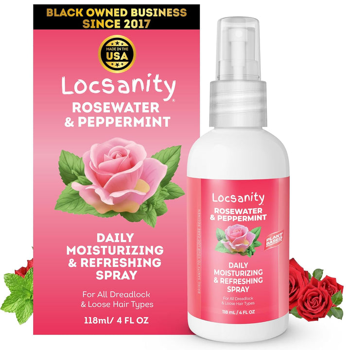 Loc Spray - Locsanity - Spray hidratante diario de agua de rosas y...