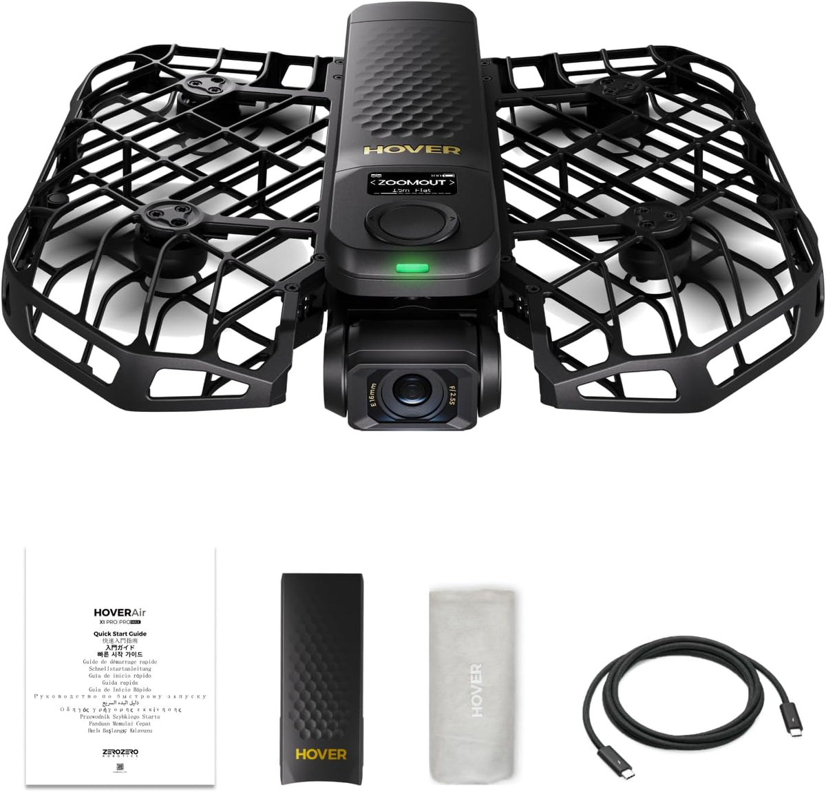 HOVERAir Estándar X1 PROMAX, cámara voladora de acción 8K, plegable sigue