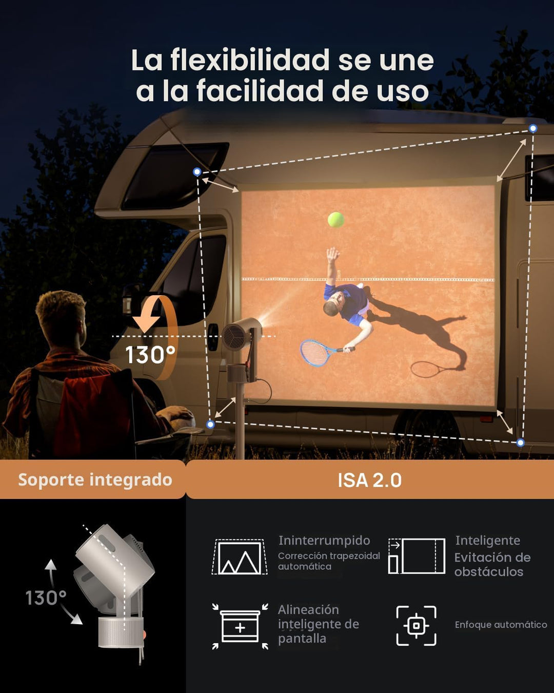 XGIMI MoGo 3 Pro NUEVO Proyector para Exteriores con Soporte PowerB...