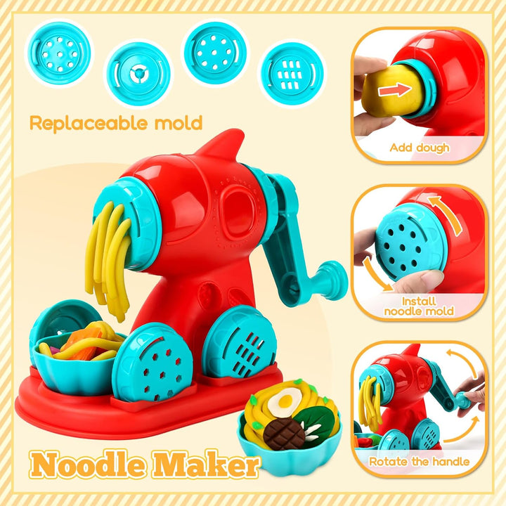 Aprilwolf Juego de 59 piezas de masa 3 en 1 para niños de 3 a 4 a 8...
