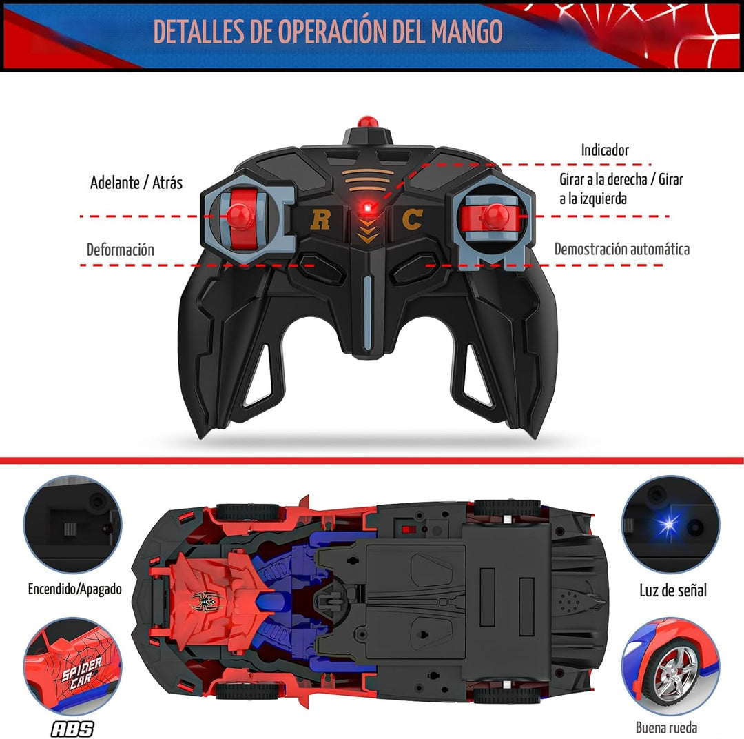 BLUEJAY Transform Rc Cars para niños 4-7 8-12, Auto de control remo...