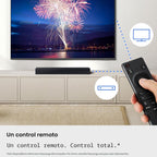 Barra de sonido Samsung Serie B HW B400F 2.0 canales con subwoofer incorporado (Modelo 2025) Un control remoto, expansión de sonido envolvente, modo de mejora de voz