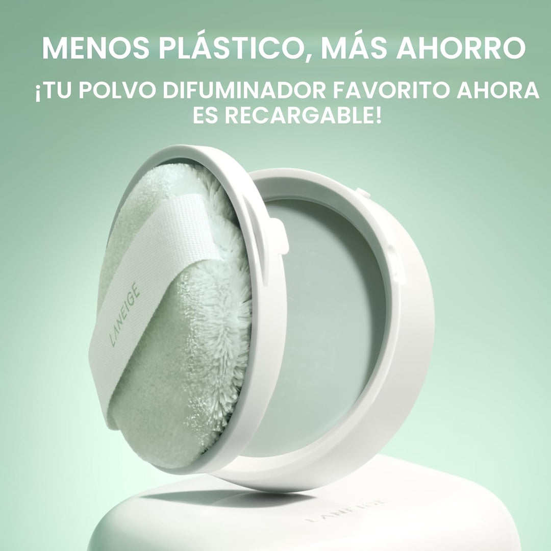 LANEIGE Neo Difuminador Polvo: Compacto de Control de Aceite Corean...