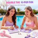 Juego de bloques Kpop Mahjong para 2 jugadores con bolsa de