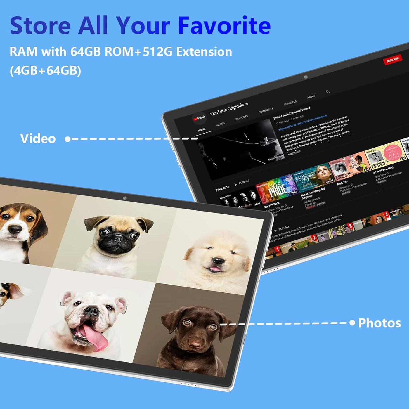 IWEGGO Tableta Android 15, 10 pulgadas 12GB RAM+64GB ROM Tablets co...