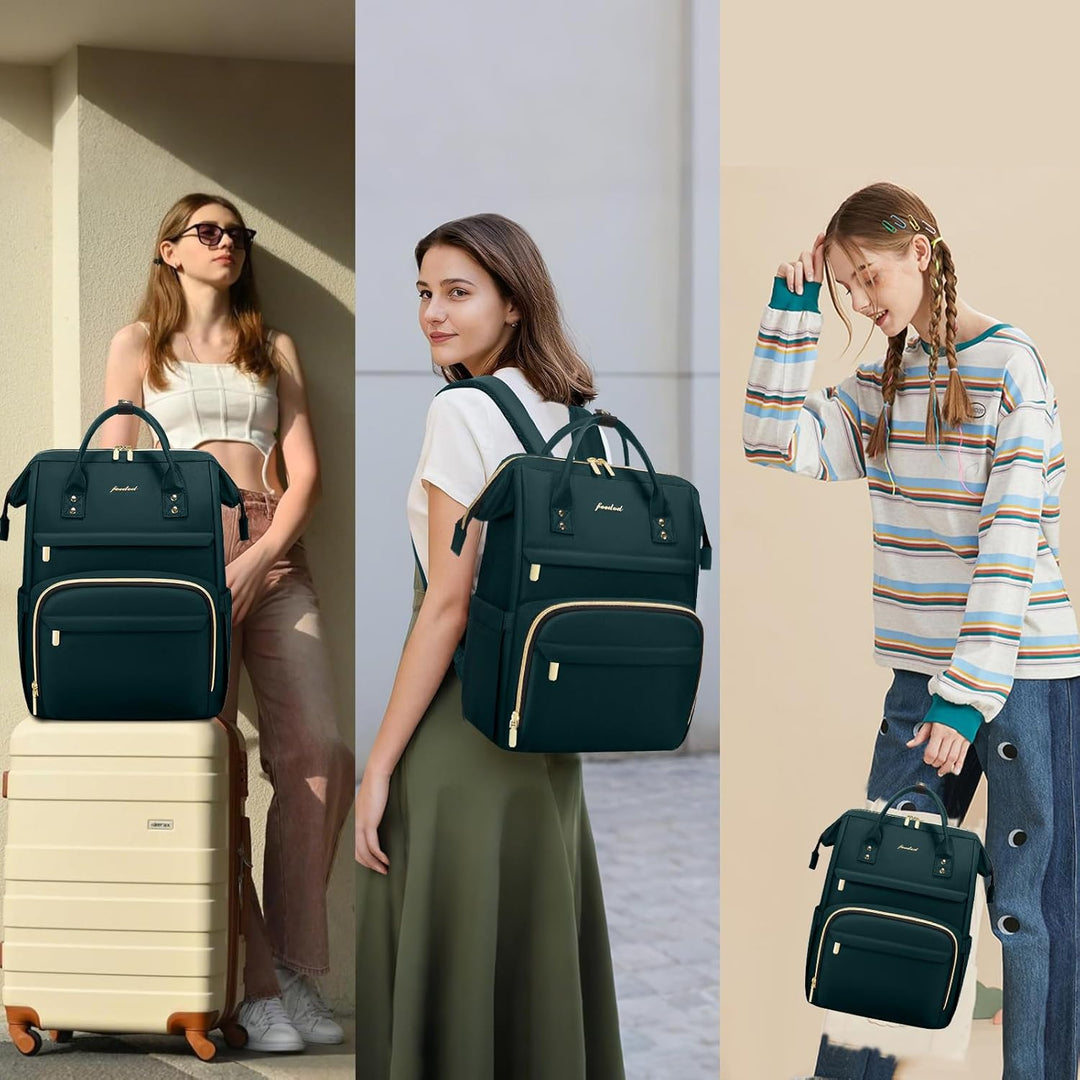Focdod - Mochila de 15.6 pulgadas para laptop, para mujer, bolsa de...