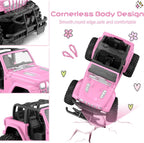 NQD Coches RC con adhesivo de bricolaje y auto de control remoto recargable para niñas