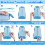 Maynacs Kit de fabricación de pulseras de la amistad para niñas de 8 a 12