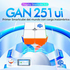 GAN 251 UI 2x2 Smart Speed Cube - Magnético, carga inalámbrica y recubierto